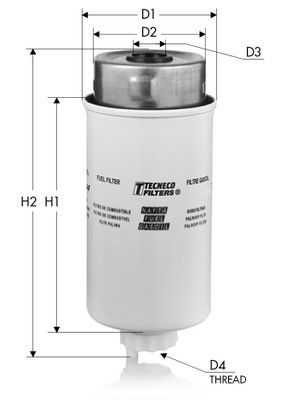 TECNECO FILTERS Топливный фильтр GS10153